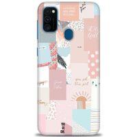 Samsung Galaxy M21 Kılıf HD Baskılı Kılıf - Girl + Tam Ekran Koruyucu