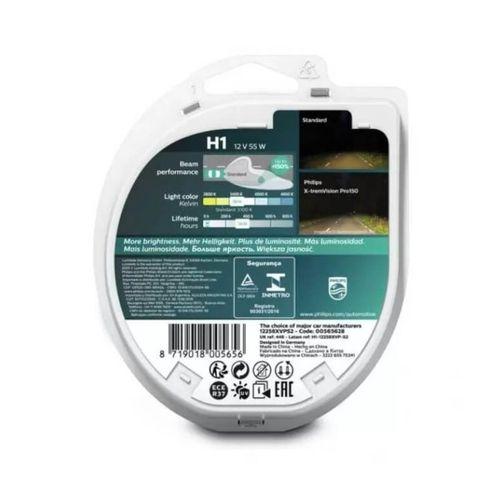 Philips X-tremeVision PRO150 H1 Araç Far Ampulü +150%, 2'li Set