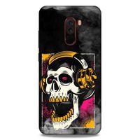 Lopard Xiaomi Pocophone F1 Uyumlu Kılıf Tattoo's (10) Full Koruma Kılıfı Turuncu