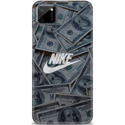 Realme C11 Kılıf HD Baskılı Kılıf - Nike Dolar + Tam Ekran Koruyucu