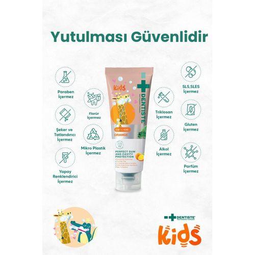 Dentiste Dentiste Kids Florürsüz Portakal Aromalı Diş Macunu 1-6 Yaş