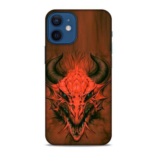 Apple iPhone 12 Mini Kılıf Dragons (14) Lansman Kılıf Kırmızı Boynuzlu Ejderha