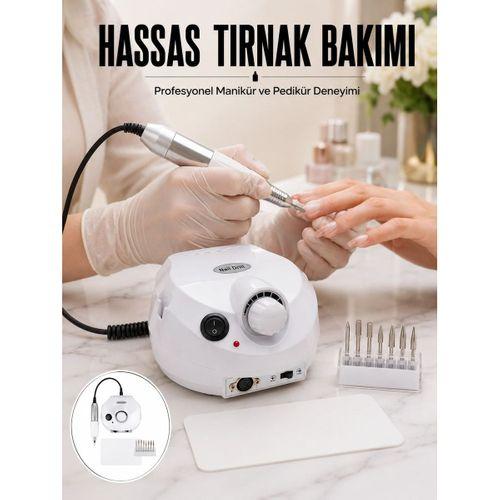 Profesyonel Tırnak Freze Makinesi Çok Fonksiyonlu Manikür Pedikür Seti Yeni Nesil