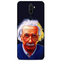 Oppo A9 2020 Kılıf Almanya (37) Silicone Cover Einstein