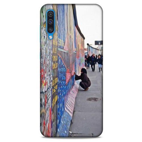 Samsung Galaxy A30s Kılıf Almanya (40) Fit Silikon Kılıf Berlin Duvarı