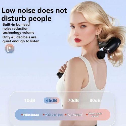 Masaj Çekici, 9 Hızlı Derin Doku Perküsyonu, 4 Başlıklı Uzun Saplı Boyun ve Sırt Masaj Aleti