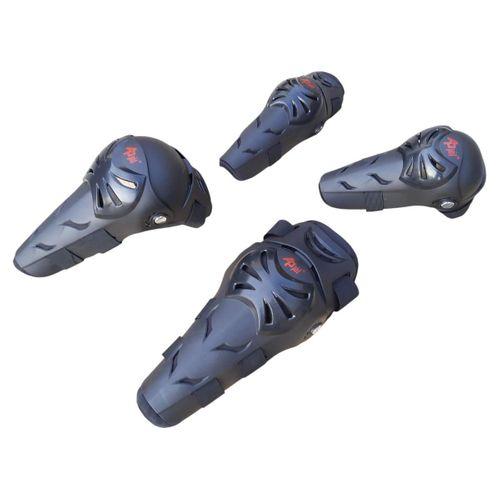 SEVGENT Motosiklet Dizlik Ve Dirseklik Mafsallı 4 Lü Set