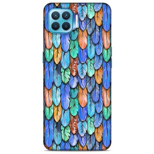Oppo Reno 4 Lite Kılıf Desenli Özel Seri Tüyler (37) Silicone Cover