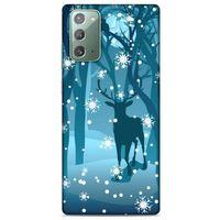 Samsung Galaxy Note 20 Kılıf Snowix (28) Arka Kapak Mavi Koyu