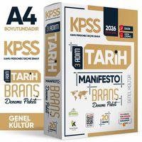 2026 KPSS Önlisans-Ortaöğretim 3 Adım Tarih Manifesto 20li Dijital Çözümlü Branş Deneme Paketi