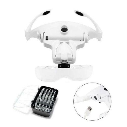 Zhltools Şarjlı gözlük Büyüteç Çalışma Büyüteci 5 Lensli