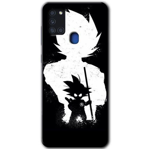 Samsung Galaxy A21s Kılıf Baskılı Kapak - Anime + 5D Tam Kaplayan Cam