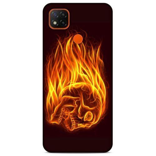 Lopard Xiaomi Redmi 9C Uyumlu Kılıf FireX (50) Shockproof Kılıf İskelet Kafa