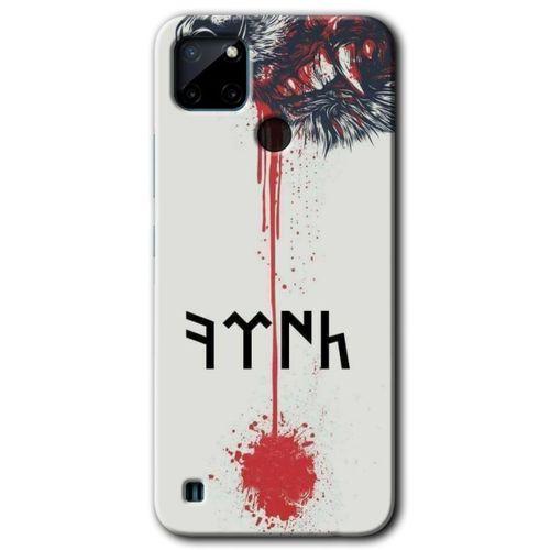 Potkal Hediye Fabrikası Realme C21 Kılıf HD Desen Baskılı Arka Kapak - Kan Uykusu