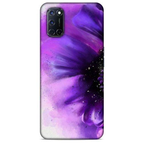 Oppo A72 Uyumlu Kılıf Mor Delisi (31) TPU Kılıf Çiçek