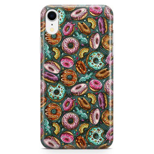 Apple iPhone XR Kılıf Donutlar Arka Kapak Koruma Desenli Full Koruyucu