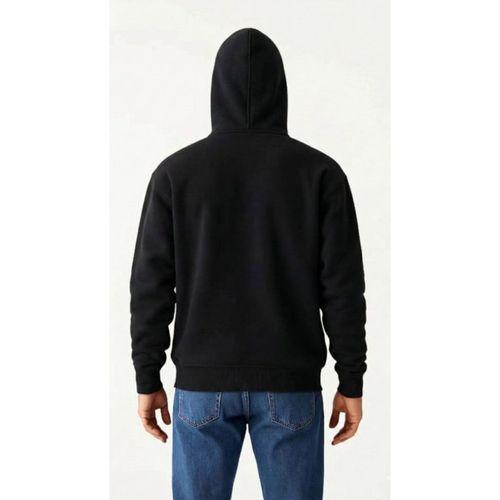 Samuray Ninja Çift Kapüşonlu ZIP Fermuarlı Kanguru Cepli Tam Fermuarlı Hoodie Sweatshirt - Siyah