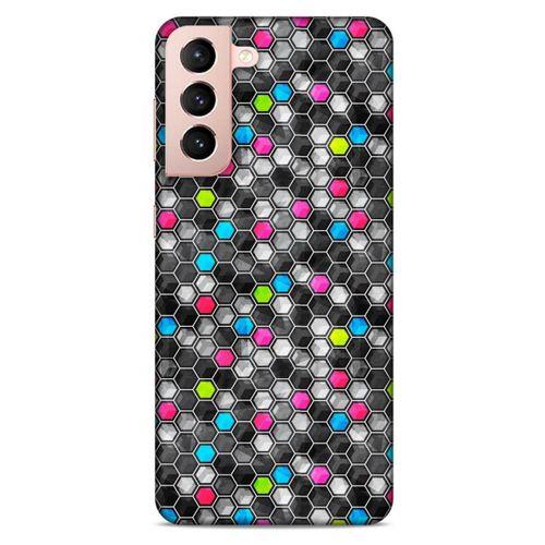 Lopard Samsung Galaxy S21 Uyumlu Kılıf Geometrix (13) Silikon Kap