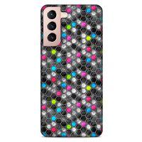 Lopard Samsung Galaxy S21 Uyumlu Kılıf Geometrix (13) Silikon Kap