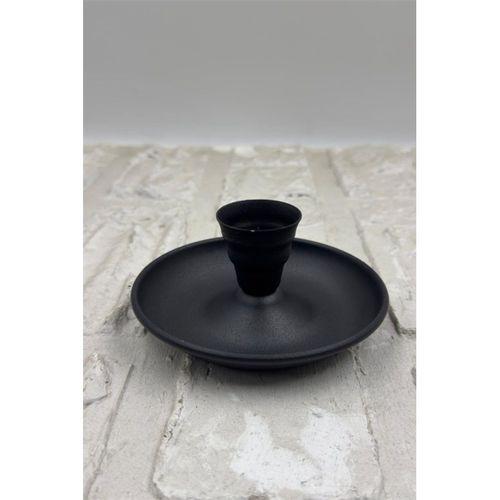 Kulpsuz Metal Nostalji Mumluk & El Şamdanı Kendinden Iğneli Siyah Turna2623-10