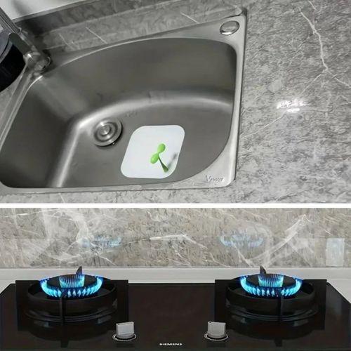 Mermer Desenli Sticker Folyo Atina Grisi 60cm*5mt T04