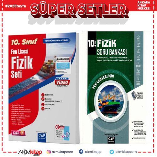 Çap Yayınları 10.Sınıf Fen Lisesi Fizik Seti ve Soru Bankası 2 Kitap