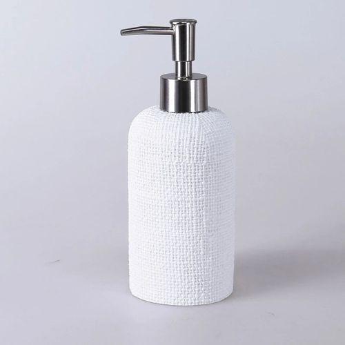 By Selim Natural Beyaz 5 Parça Polyester Banyo Seti