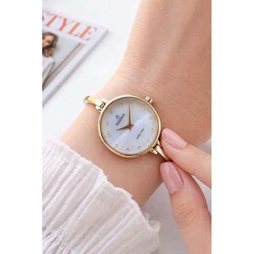 Essence Çelik Kordon Kararma Yapmaz 3 Atm Suya Dayanıklı Kadın Kol Saati + Bileklik VS.BLKT.0880