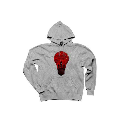 Stranger Things Lamp Gri Kapşonlu Sweatshirt Hoodie