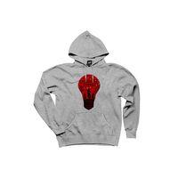 Stranger Things Lamp Gri Kapşonlu Sweatshirt Hoodie