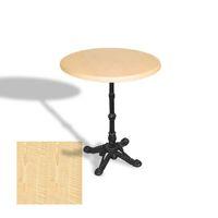 Dockers Çipa 1002 Döküm Ayak Yuvarlak Masa Çap 90cm - (Werzalit, Wermodin ve Allzalit Tabla) - Akçaağaç