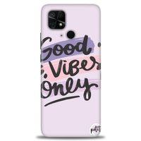 Xiaomi Redmi 10C Kılıf HD Baskılı Kılıf - Good Vibes + Tam Ekran Koruyucu