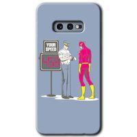 MRCİLETİSİM MRCİLETİSİM Samsung Galaxy S10e Kılıf HD Desen Baskılı Arka Kapak + Temperli Cam - Hız Limiti