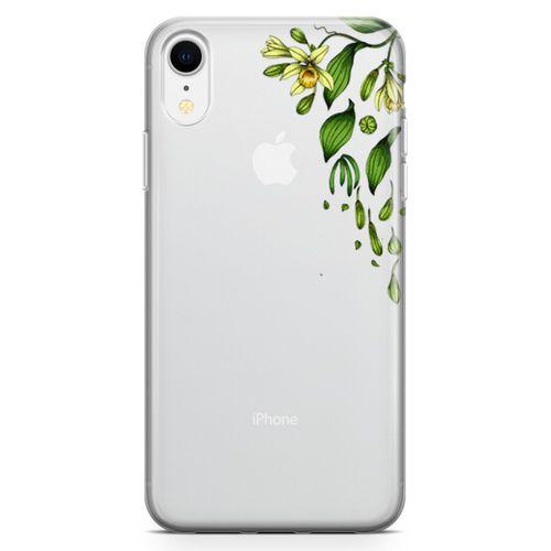 Apple iPhone XR Kılıf Vanilya Çiçeği Arka Kapak Koruma Desenli Full Koruyucu