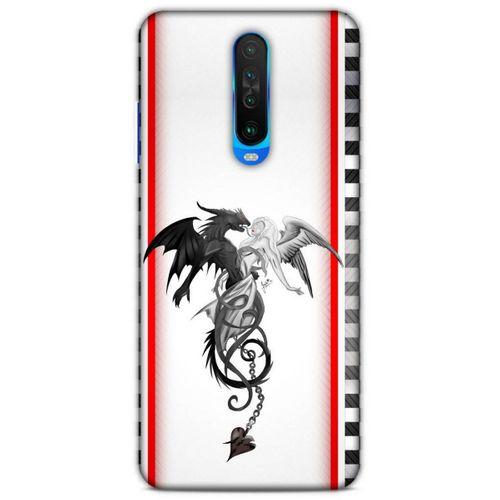 Lopard Xiaomi Redmi K30 Uyumlu Kılıf Tattoo's (49) Ultra Silikon Kılıf Dragon Love