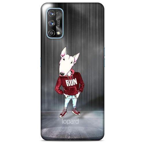 Oppo Realme 7 Pro Kılıf FunnyMaX (41) Tank Kılıf Gri Bull Teriyer