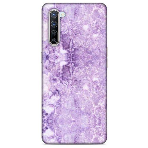 Mermer Desenli (16) Tema Kalın Kılıf Lila Oppo Reno 3 Pro 5g Kılıf