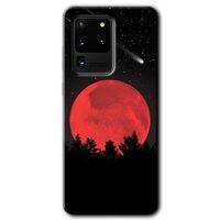 Galaxy S20 Ultra Kılıf HD Desen Baskılı Arka Kapak - Kanlı Ay