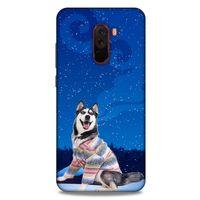Xiaomi Pocophone F1 Kılıf Köpek Kıyafetleri (45) Liquid Air Kılıf Husky Renkli Süveter
