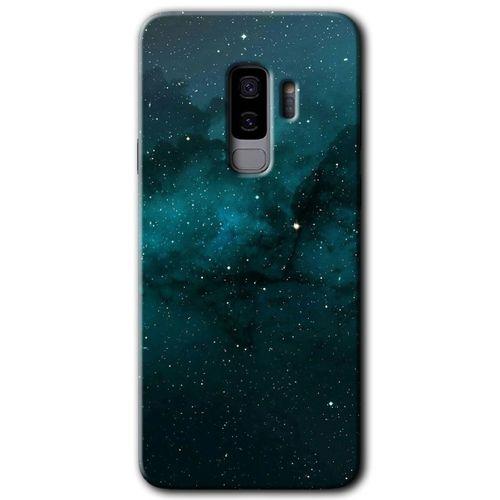 MRCİLETİSİM MRCİLETİSİM Samsung Galaxy S9 Plus Kılıf HD Desen Baskılı Arka Kapak + Temperli Cam - Yıldızlararası