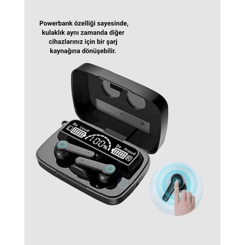 Powerbank’lı M19 Bluetooth Kulaklık – Oyun İçin Düşük Gecikme, Uzun Kullanım Ve Şarj Desteği