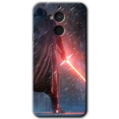 General Mobile GM 8 Kılıf HD Desen Baskılı Arka Kapak + Temperli Cam - Kylo Ren