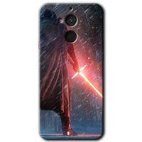 General Mobile GM 8 Kılıf HD Desen Baskılı Arka Kapak + Temperli Cam - Kylo Ren
