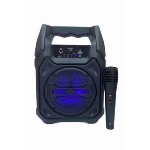 Bluetooth Hoparlör Led Işıklı Taşınabilir Kablosuz Speaker Uzun Pil Ömrü