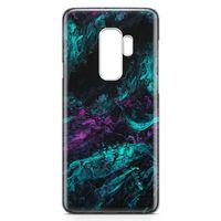 Samsung Galaxy S9 Plus Kılıf Dağılmış Mürekkep Arka Kapak Koruma Desenli Full Koruyucu