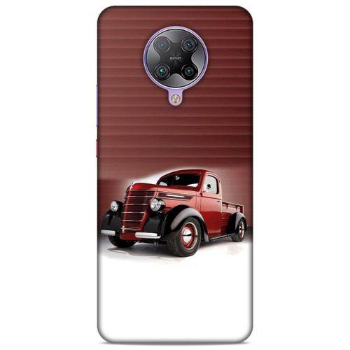 Lopard Xiaomi Poco F2 Pro Uyumlu Kılıf PickUpX (47) Crystal Flex Kılıf Metalik Kırmızı