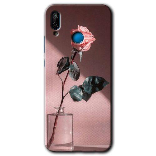 Potkal Hediye Fabrikası Huawei P20 Lite Kılıf HD Desen Baskılı Arka Kapak - Retro Gül