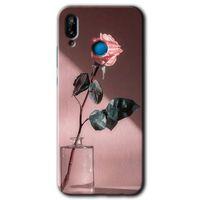 Potkal Hediye Fabrikası Huawei P20 Lite Kılıf HD Desen Baskılı Arka Kapak - Retro Gül