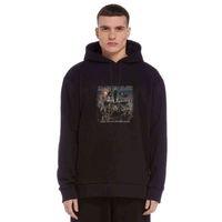 IRON MAIDEN A MATTER Baskılı Siyah Erkek Kapşonlu Sweatshirt
