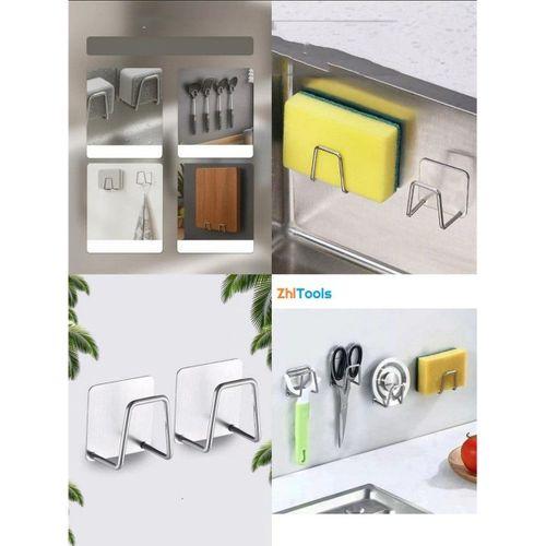Zhltools Inox Çelik Çok Amaçlı Askı - Banyo Askısı - Mutfak Askısı Profesyonel 4 lü SET